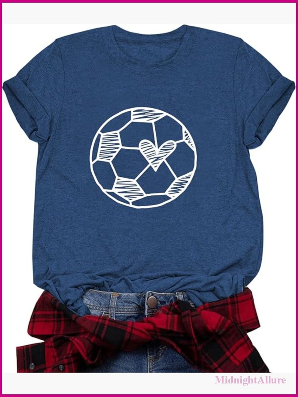 Baseball Basketball Soccer Mom T-Shirt Cute Short Sleeve Top
